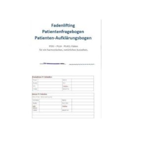 Patientenfragebogen-Fadenlifting